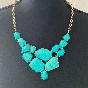 Turquoise and gold necklace